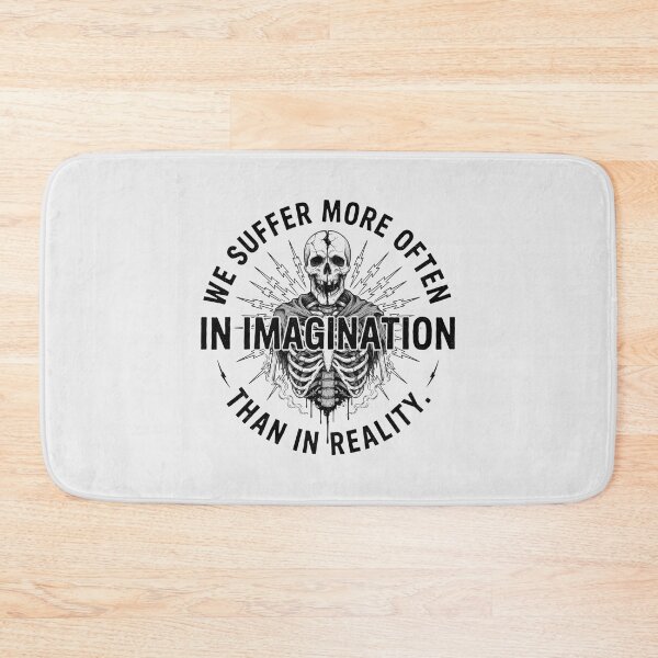 Item preview, We Suffer More In Imagination Than Reality Stoic designed and sold by Enea Kelo.