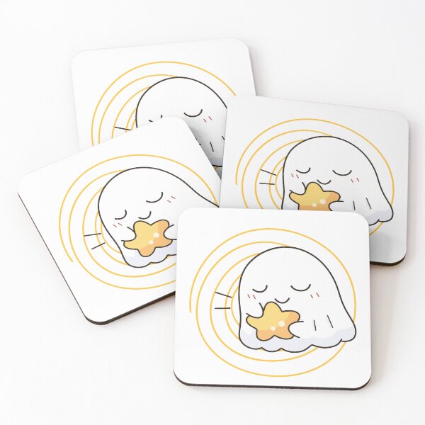 Item preview, Cute Hand Drawn Ghost Holding Star designed and sold by Porpor Artwork.
