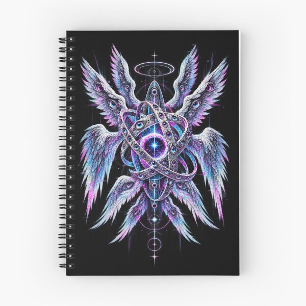 Item preview, Biblically Accurate Angel – Neon Glitch Seraphim designed and sold by JupiterGlitchEmpire.