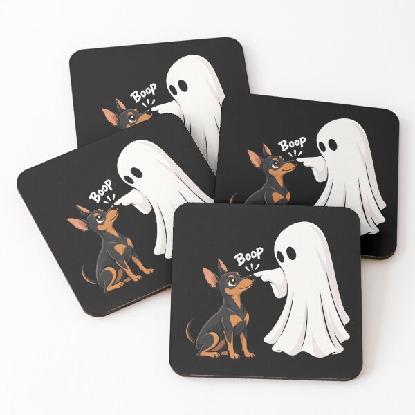 Item preview, Funny Ghost Miniature Pinscher Dog Boop Halloween Design Mom Dad designed and sold by rafaeltto.