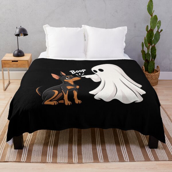 Item preview, Funny Ghost Miniature Pinscher Dog Boop Halloween Design Mom Dad designed and sold by rafaeltto.