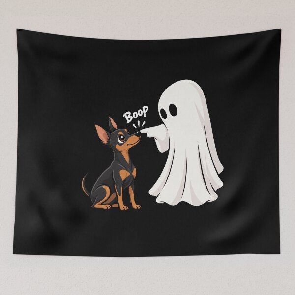 Item preview, Funny Ghost Miniature Pinscher Dog Boop Halloween Design Mom Dad designed and sold by rafaeltto.