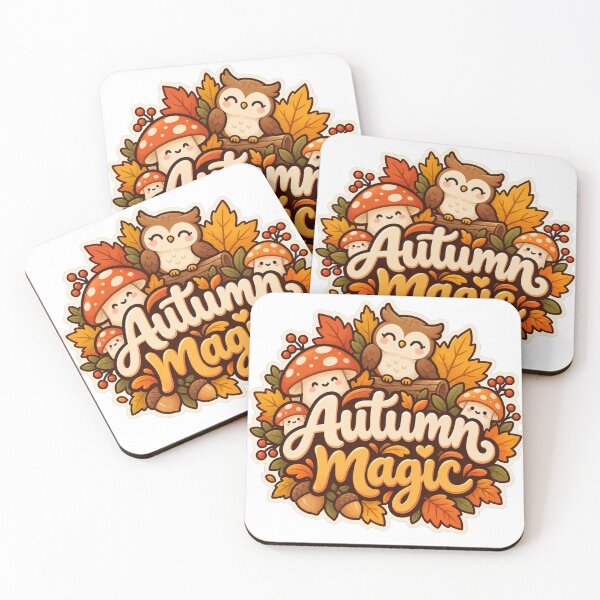 Item preview, Autumn Magic - Cute Autumn Cartoon Sticker designed and sold by The198X.