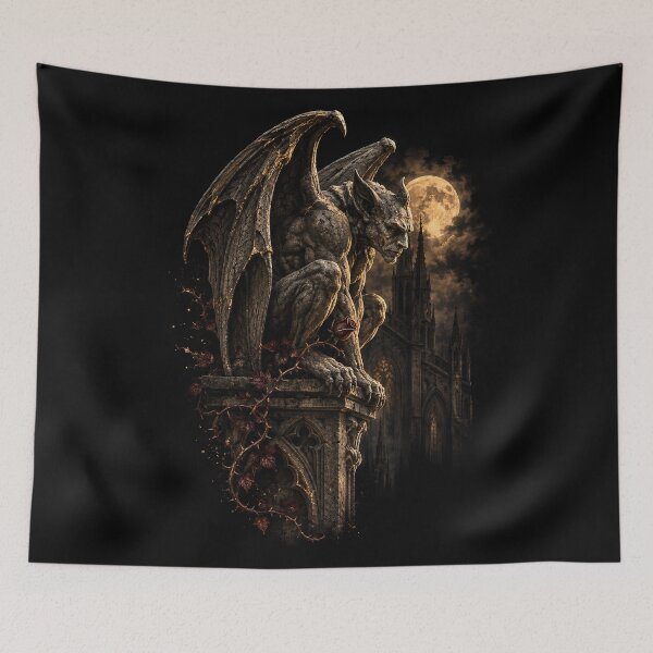 Item preview, Cathedral Gargoyle | Gothic Architecture Dark Academia Art designed and sold by Briarmoire.