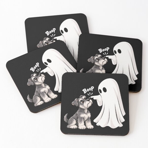 Item preview, Funny Ghost Miniature Schnauzer Dog Boop Halloween Design Mom Dad designed and sold by rafaeltto.