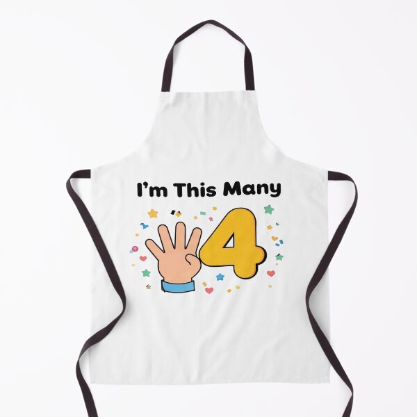 Item preview, I'm This Many Four — Kids Birthday Shirt designed and sold by Art&Fun.