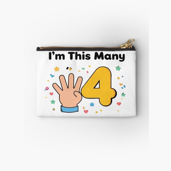 Item preview, I'm This Many Four — Kids Birthday Shirt designed and sold by Art&Fun.