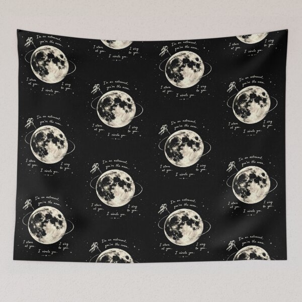 Item preview, I'm an Astronaut You're the Moon Space Romance designed and sold by Glow-Paw-Studio.