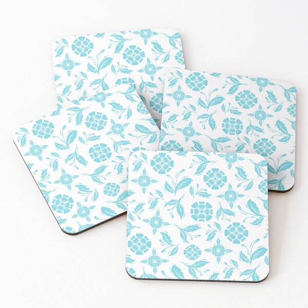 Item preview, Sky Blue Vintage Florals designed and sold by KalavartStudio.