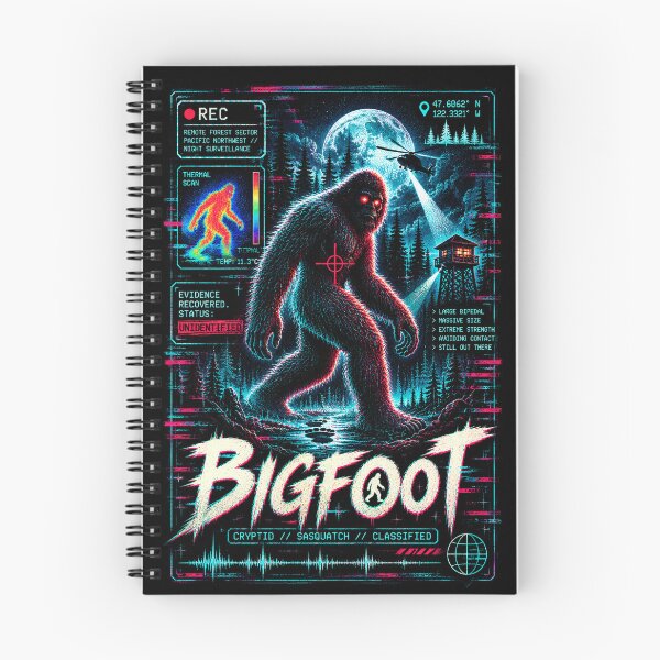 Item preview, Bigfoot – Cyber Glitch Cryptid Sighting designed and sold by JupiterGlitchEmpire.