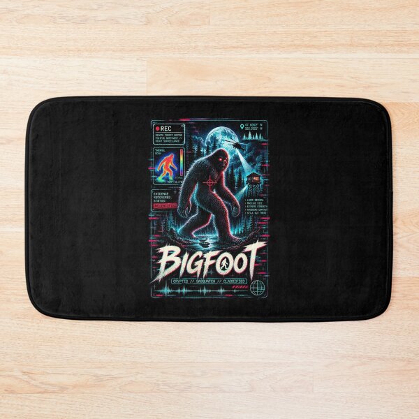 Item preview, Bigfoot – Cyber Glitch Cryptid Sighting designed and sold by JupiterGlitchEmpire.