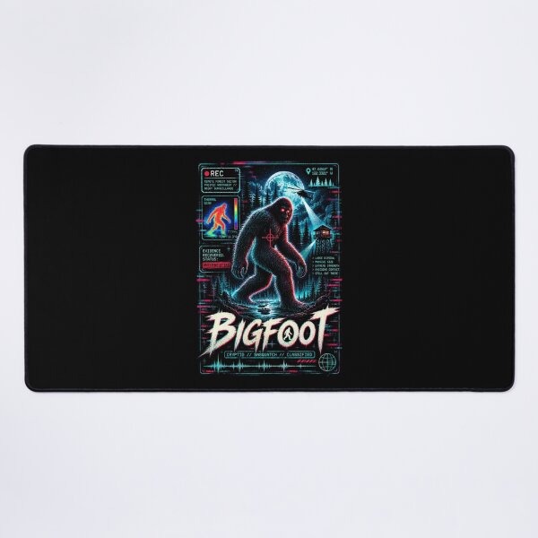 Item preview, Bigfoot – Cyber Glitch Cryptid Sighting designed and sold by JupiterGlitchEmpire.