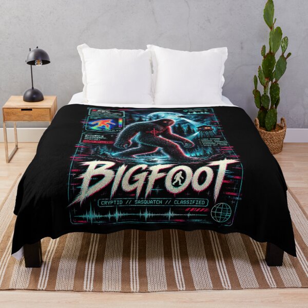 Item preview, Bigfoot – Cyber Glitch Cryptid Sighting designed and sold by JupiterGlitchEmpire.