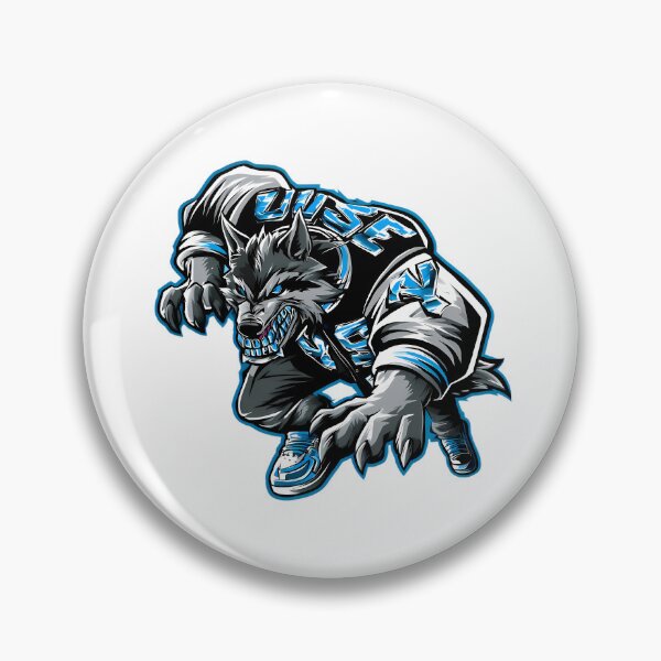 Item preview, Aggressive Y2K Wolf Mascot – Varsity Streetwear Style designed and sold by Retro Whimsy.