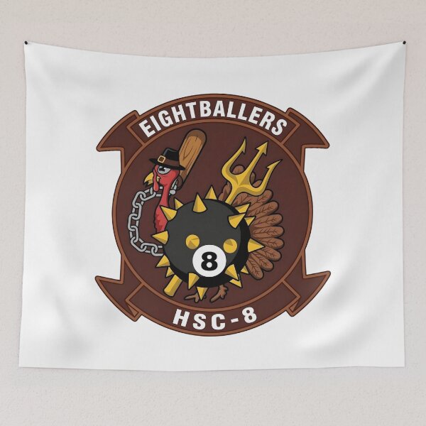 Item preview, US Navy HSC-8 "Eightballers" Squadron Patch    designed and sold by CharlieDesings.