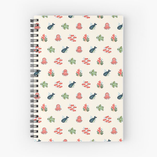 Item preview, Little Ocean World : Whales, Turtles & Octopuses on Cream designed and sold by HumeurMandarine.