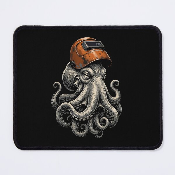 Item preview, Welder Octopus Skilled Trades Industrial Worker designed and sold by Glow-Paw-Studio.