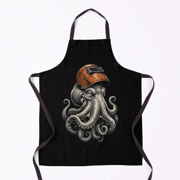 Item preview, Welder Octopus Skilled Trades Industrial Worker designed and sold by Glow-Paw-Studio.