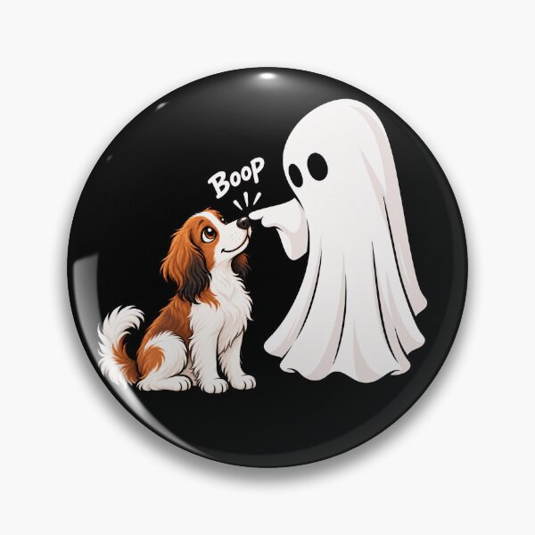 Item preview, Funny Ghost Nederlandse Kooikerhondje Dog Boop Halloween Design Mom Dad designed and sold by rafaeltto.