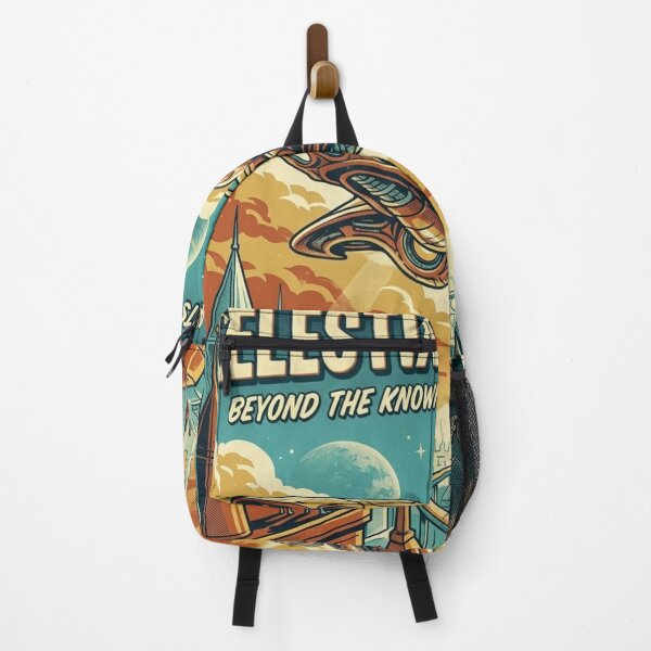 Item preview, Celestial Spheres Vintage Retro Sci-Fi Spaceship Poster Design designed and sold by @SHINTOSARTSTORE.
