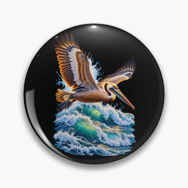 Item preview, Pelican Over Ocean Waves designed and sold by RockitBaby.