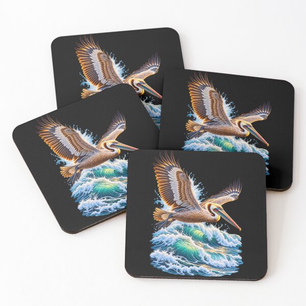 Item preview, Pelican Over Ocean Waves designed and sold by RockitBaby.