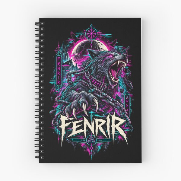 Item preview, Fenrir – Cyber Glitch Norse Wolf designed and sold by JupiterGlitchEmpire.