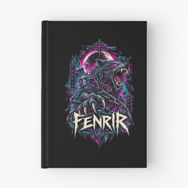 Item preview, Fenrir – Cyber Glitch Norse Wolf designed and sold by JupiterGlitchEmpire.