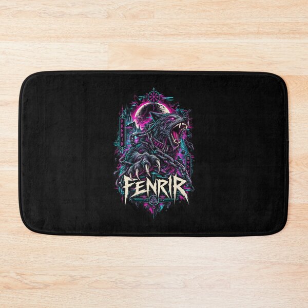 Item preview, Fenrir – Cyber Glitch Norse Wolf designed and sold by JupiterGlitchEmpire.