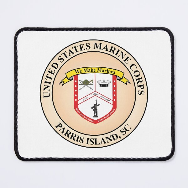 Item preview, USMC Marine Corps Recruit Depot Parris Island Emblem Patch designed and sold by CharlieDesings.