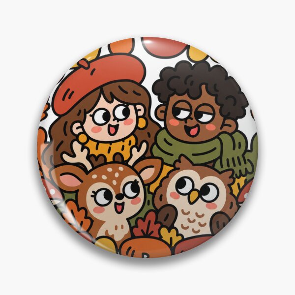 Item preview, Autumn Vibes Cute Autumn People and Animals designed and sold by The198X.