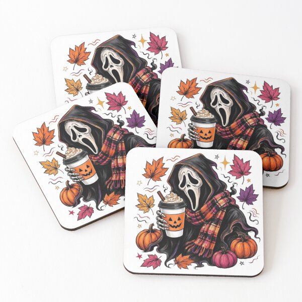 Item preview, Spooky Halloween Ghost Pumpkin Autumn Fall Leaves Cute Design designed and sold by anemiche.