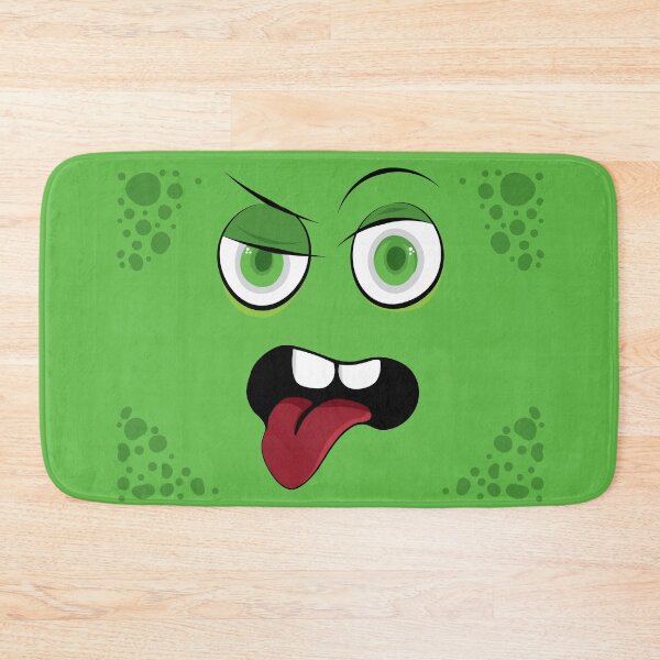 Item preview, Green Monster Face – Funny Cartoon Monster with Tongue designed and sold by Nicole Bleck.