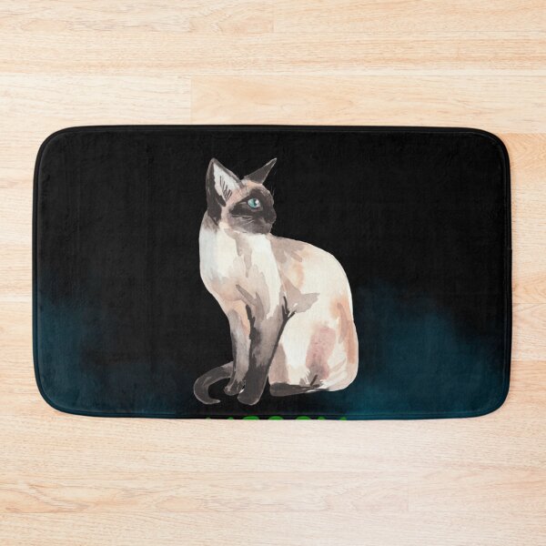 Item preview, Cute Siamese Cat Merry Christmas Holiday Art designed and sold by stormk10.