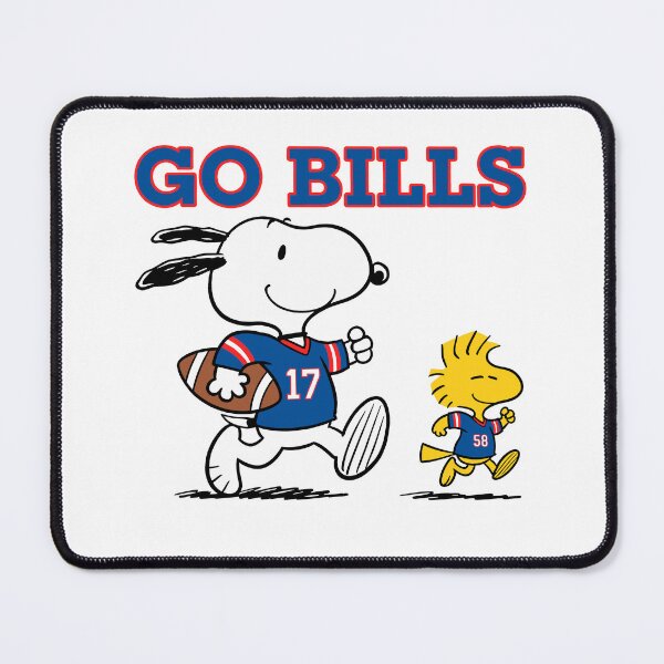 Item preview, Snoopy & Woodstock Buffalo Bills Football Retro F698 designed and sold by GLUVY-THEME.