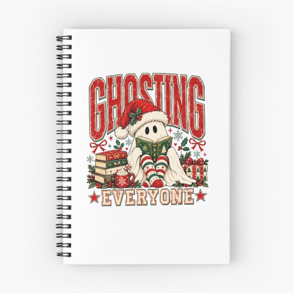 Item preview, Ghosting Everyone Christmas Reading Ghost Holiday designed and sold by Mind-Drift.