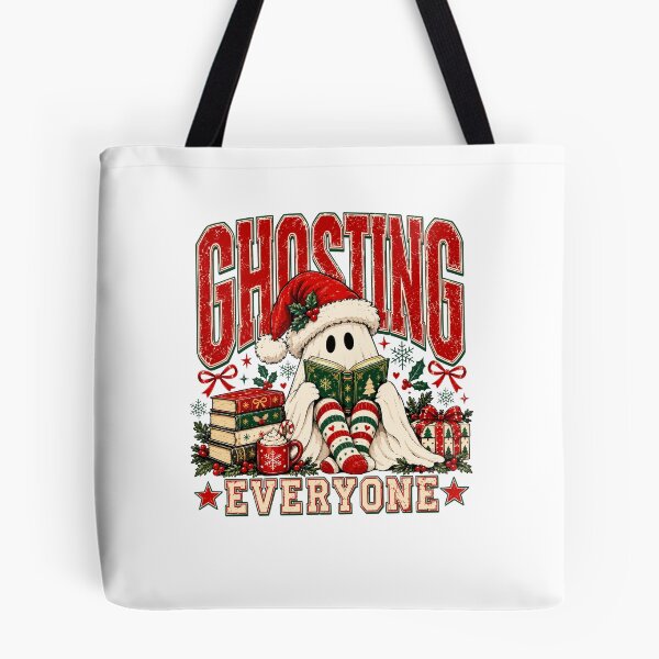 Item preview, Ghosting Everyone Christmas Reading Ghost Holiday designed and sold by Mind-Drift.