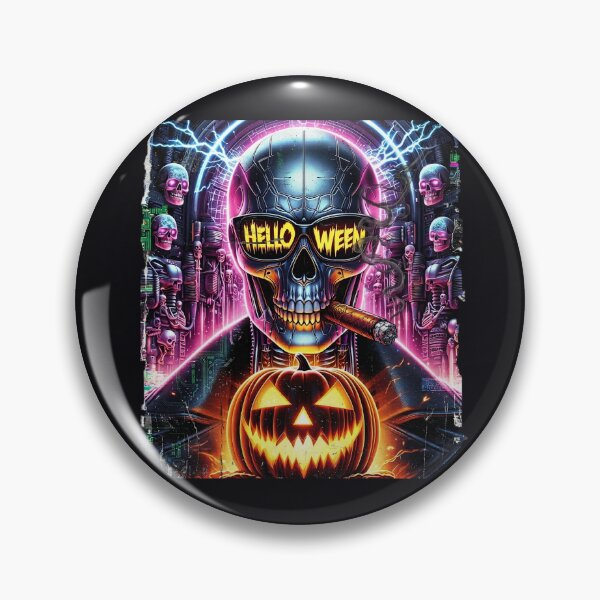 Item preview, Halloween Cyborg Skeleton Cigar Pumpkin Sunglasses designed and sold by Voodoo Store Paranormal Collections.