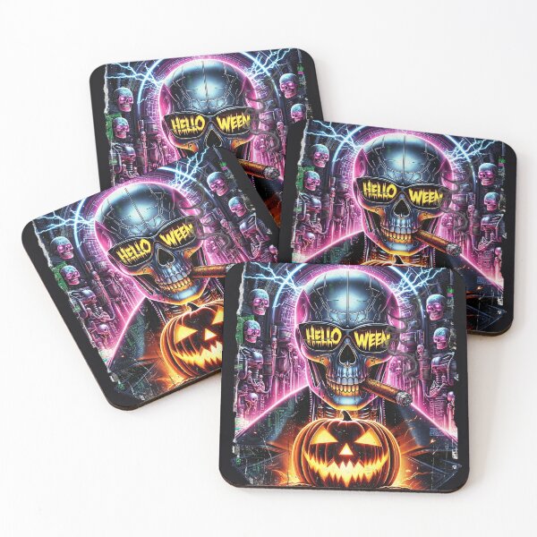 Item preview, Halloween Cyborg Skeleton Cigar Pumpkin Sunglasses designed and sold by Voodoo Store Paranormal Collections.