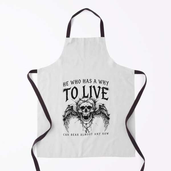 Item preview, He Who Has A Why To Live Nietzsche Winged Skull designed and sold by Enea Kelo.