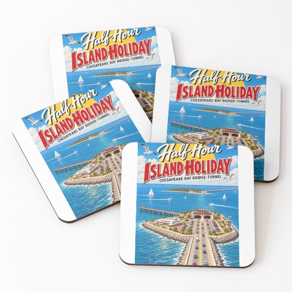 Item preview, Half-Hour Island Holiday — Chesapeake Bay Bridge-Tunnel designed and sold by Past in Threads.