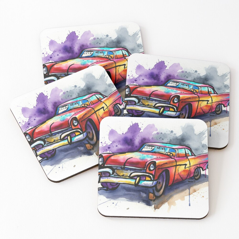 Item preview, Coasters (Set of 4) designed and sold by RustRide.