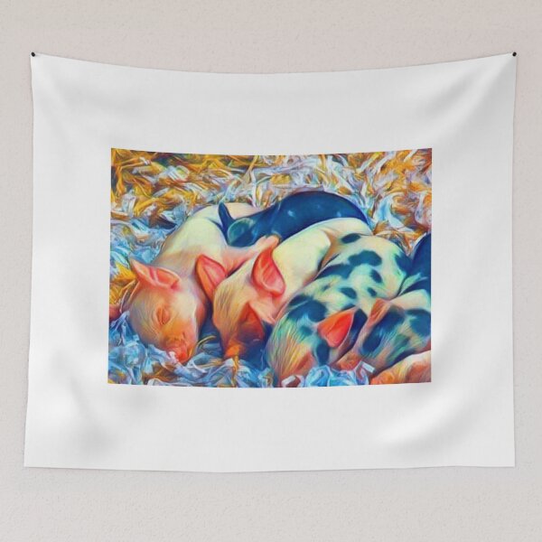 Item preview, Dreamland Cuddles, A pile of sleeping piglets designed and sold by Astute-Artio-Photography.