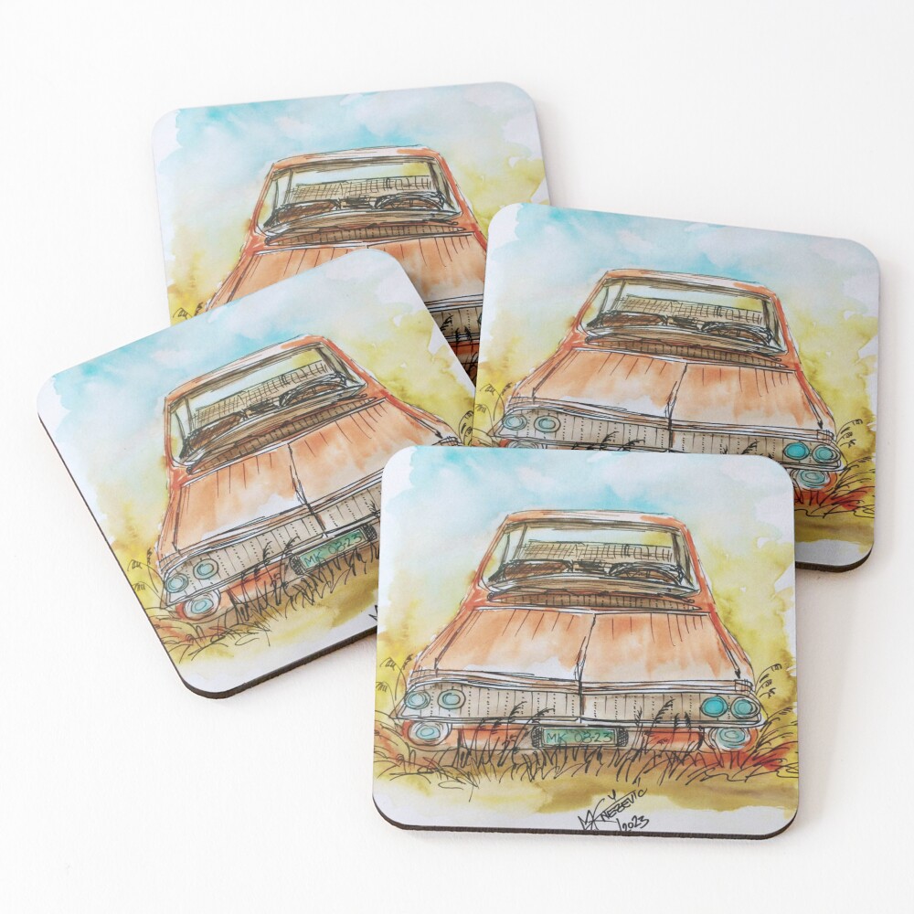 Item preview, Coasters (Set of 4) designed and sold by RustRide.