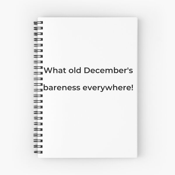 Item preview, “What old December’s bareness everywhere!” - print black designed and sold by ariksworld.