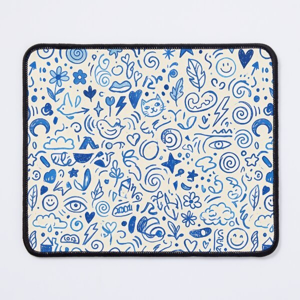 Item preview, Whimsical Hand Drawn Folk Art Doodle Pattern designed and sold by ART ATTACK ZONE.