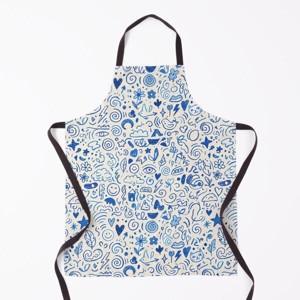 Item preview, Whimsical Hand Drawn Folk Art Doodle Pattern designed and sold by ART ATTACK ZONE.