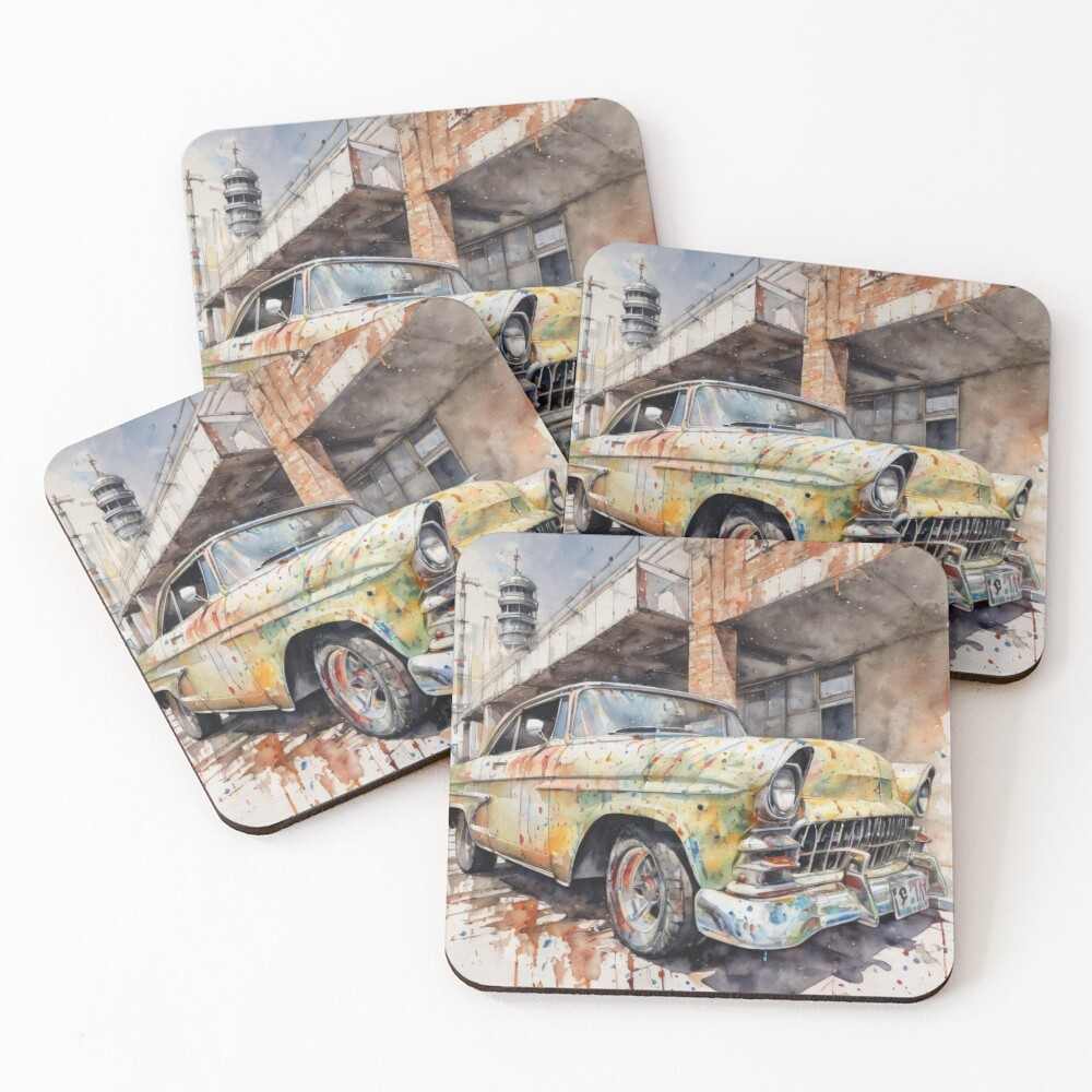 Item preview, Coasters (Set of 4) designed and sold by RustRide.
