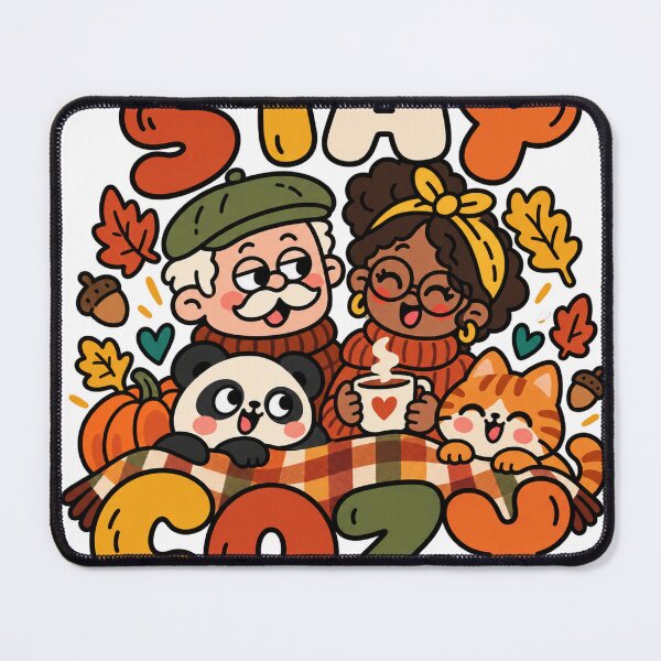 Item preview, Stay Cozy Cute Autumn People and Animals designed and sold by The198X.