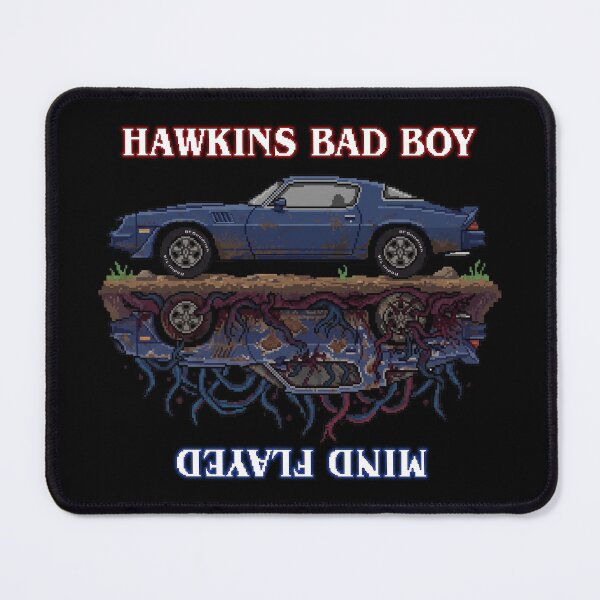Item preview, Hawkins Bad Boy Pixel Art Upside Down Muscle Car designed and sold by Azaziel.